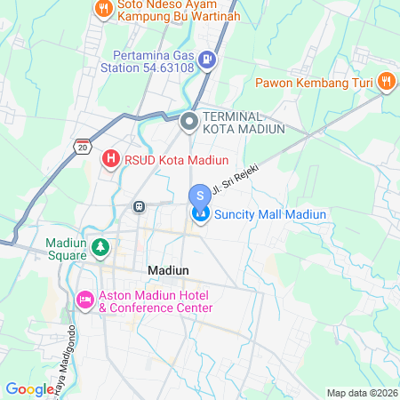 Peta lokasi RedDoorz Syariah near PSC Pahlawan Street Center Madiun