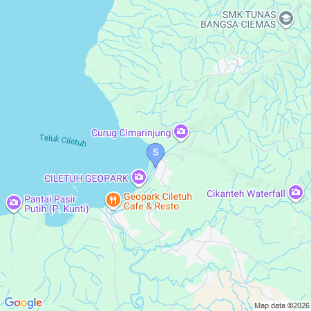 Map showing location of RedDoorz @ Villa Asella Ciletuh Sukabumi