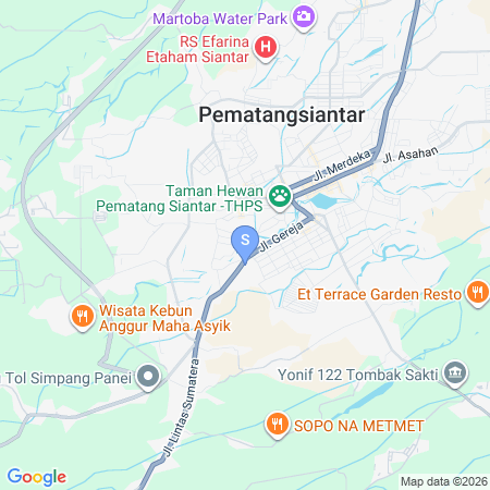 Map showing location of Urbanview Hotel Star Pematangsiantar
