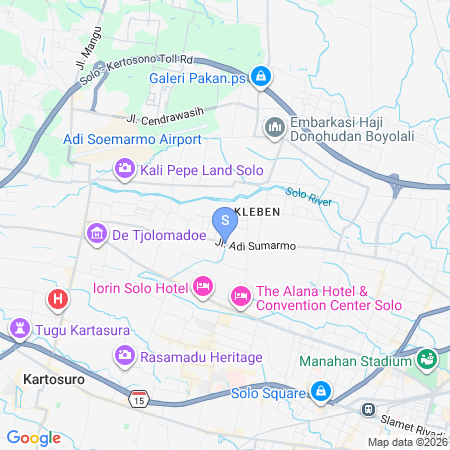 Map showing location of RedDoorz Syariah near Exit Tol Ngemplak Solo